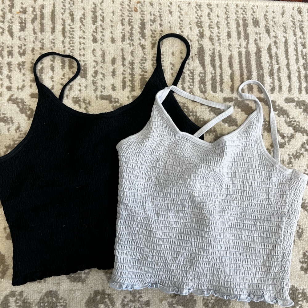 Hollister Black and Gray Camisole Top